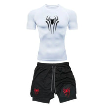 Compression Spider Printed Quick Dry Sportwear Set