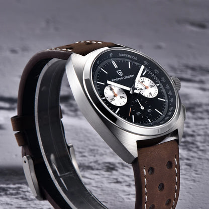 Pagani Design Men's Luxury Quartz Chronograph Watch – Retro Dial Clock