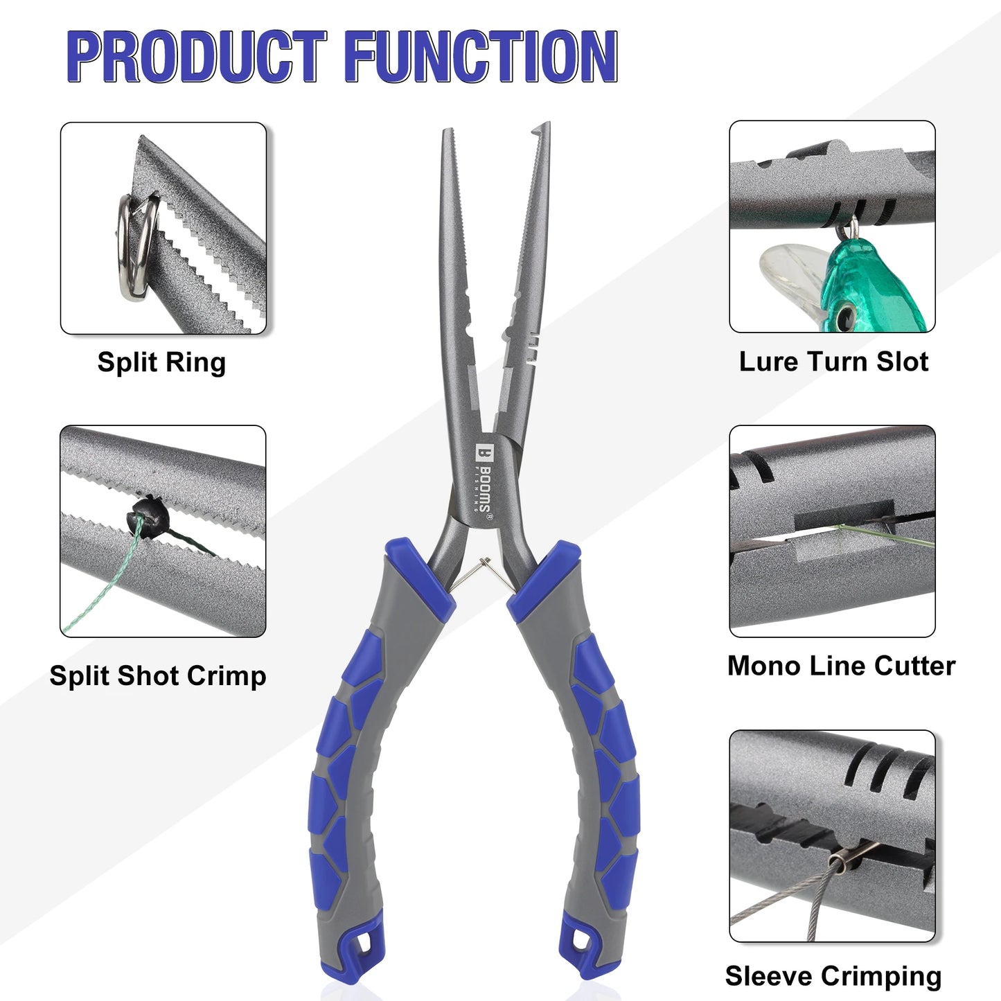 Booms Fishing 23cm Pliers and 24cm Fish Gripper Set