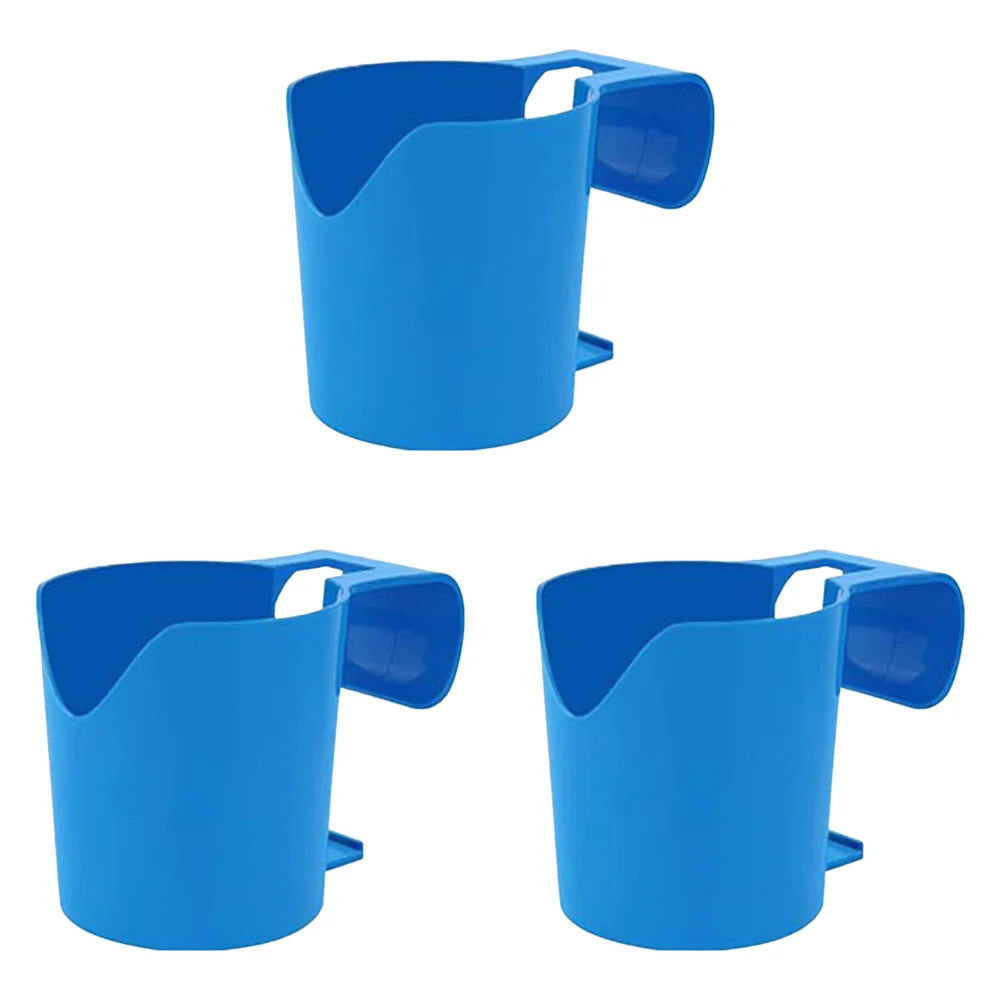 No-Punch Above Ground Poolside Cup Holder & Storage Shelf