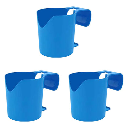 No-Punch Above Ground Poolside Cup Holder & Storage Shelf