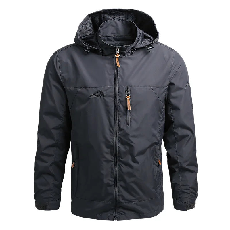 Men's Tactical Waterproof Windbreaker Outdoor Hooded Jacket