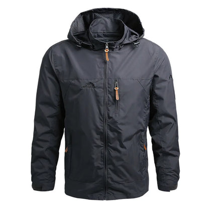 Men's Tactical Waterproof Windbreaker Outdoor Hooded Jacket