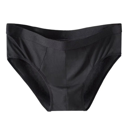 4-Piece Men's Ice Silk Breathable Briefs - Plus Size Bulge Pouch Underwear