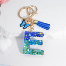 Alphabet Tasseled Keychain