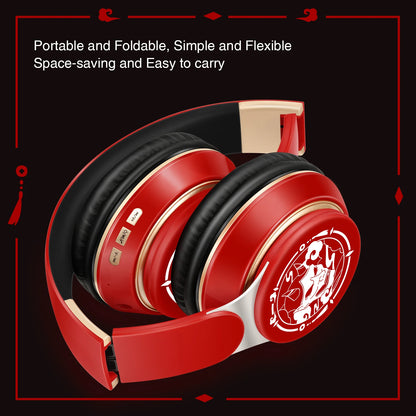 Wireless Over-Ear Bluetooth Headphones with Mic, FM Radio & MP3 Player