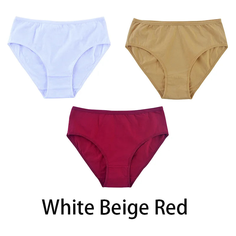 3PCS Seamless Cotton Panties