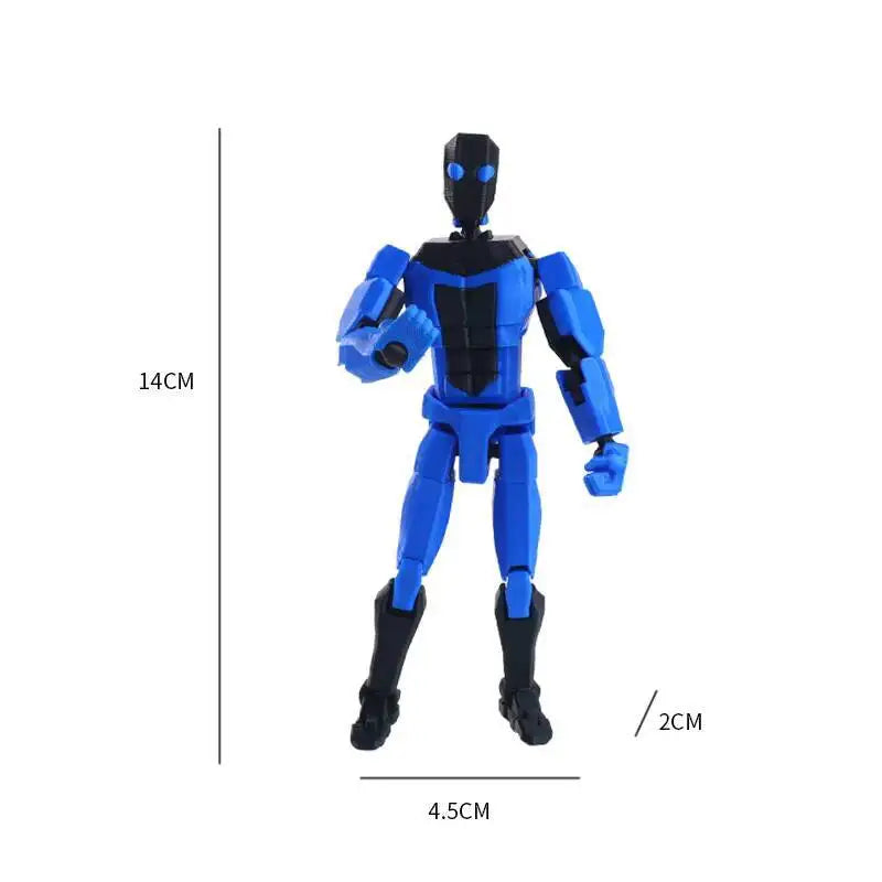3d Printed Blue-Masked Invincible T13 Dummy Multi-Jointed Action Figure