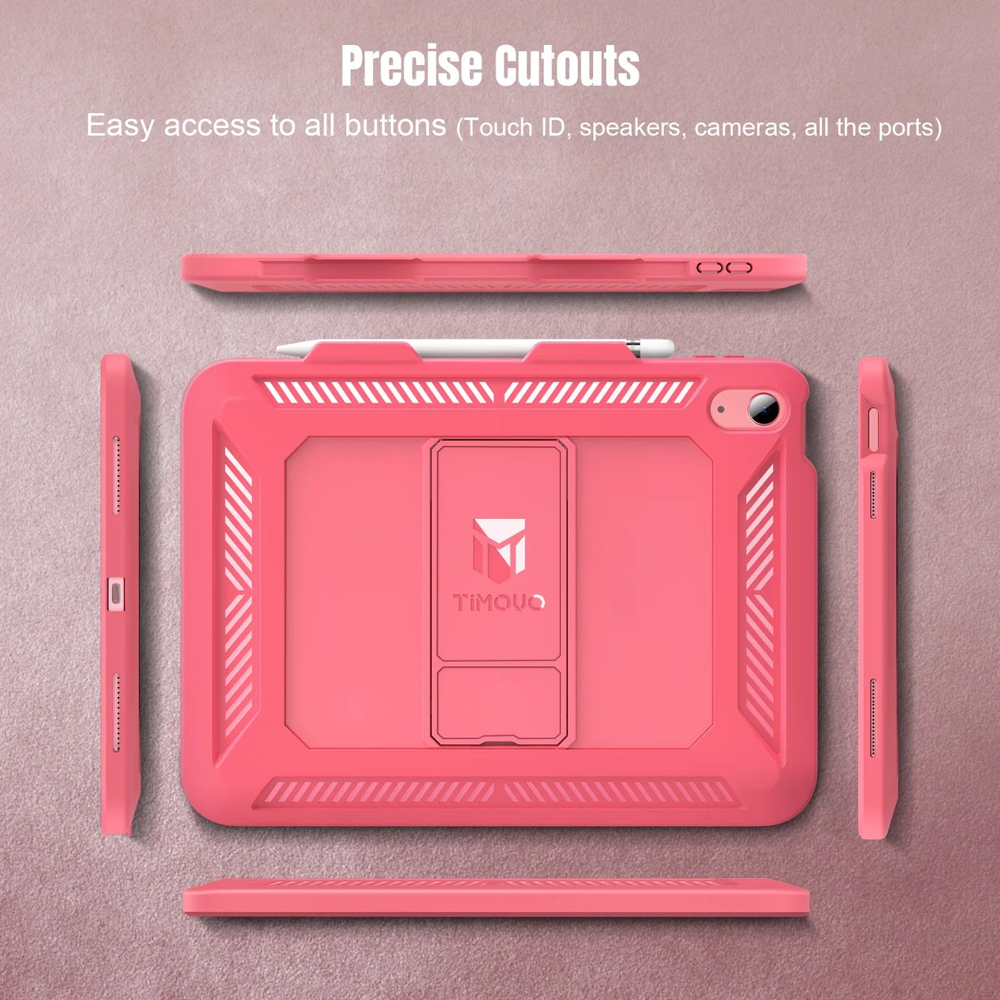 Heavy-Duty Shockproof iPad Case with Screen Protector & Kickstand