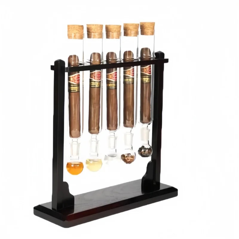 Five Tube Cigar Sealed Glass Tube Cigar Moisturizing Box