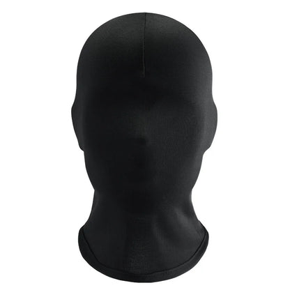 Breathable Pure Black Full Face & Exposed Eyes Cosplay Mask