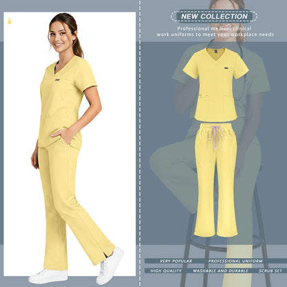 Bioscrubs Women's Ultra-Soft Medical Scrubs Set (Top & Pants)