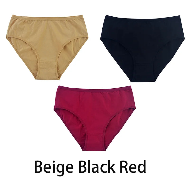 3PCS Seamless Cotton Panties