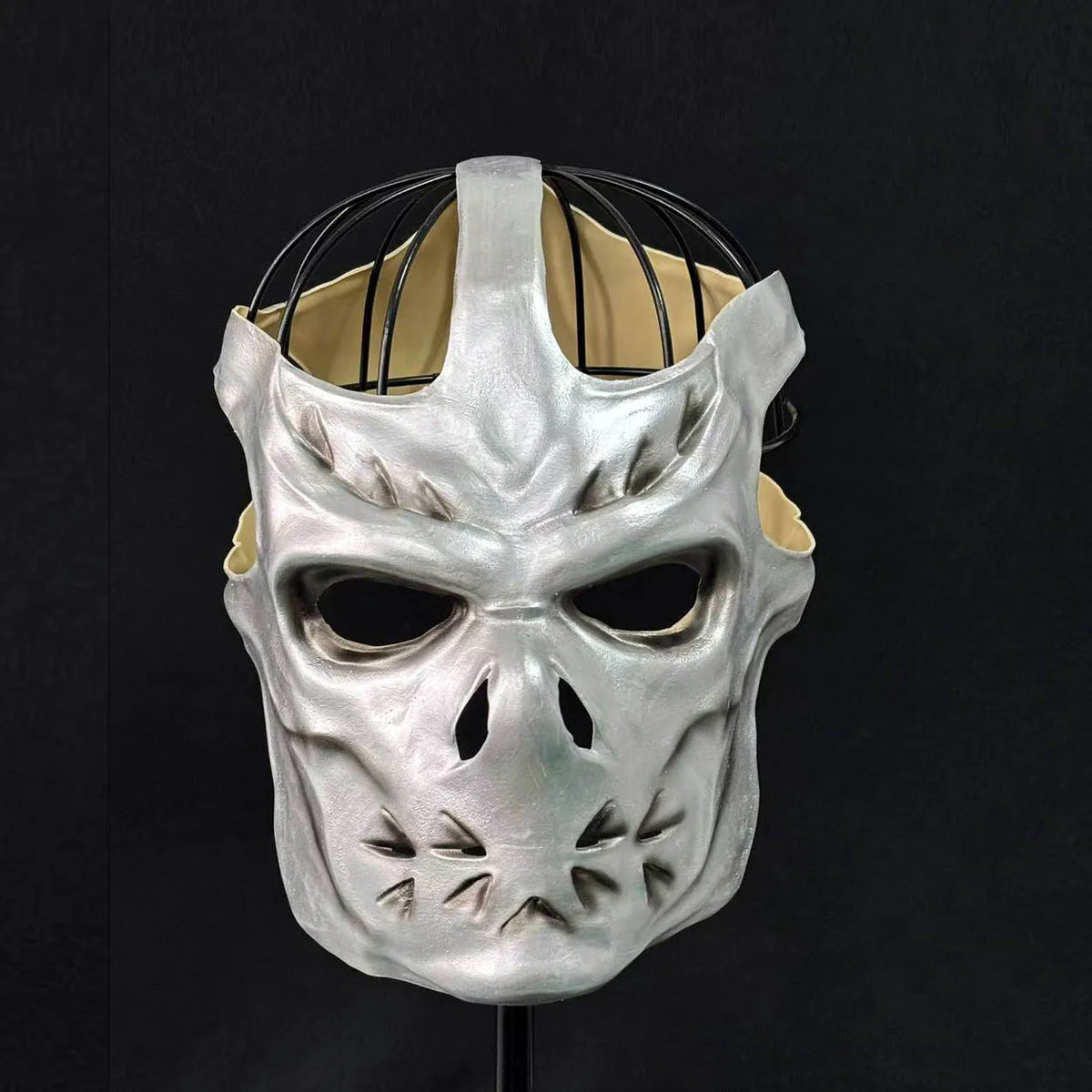 Jason Voorhees Silver Full-Head Latex Mask - Halloween Cosplay & Masquerade Prop