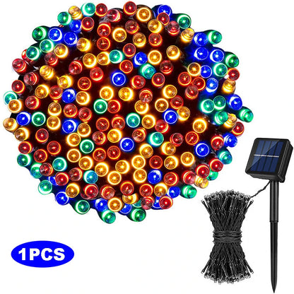 Outdoor Solar String Lights (100 LED / 8 Lighting Modes)