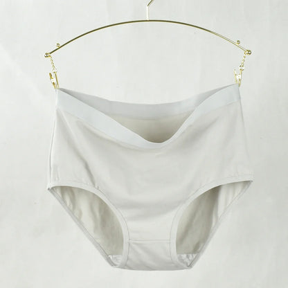 Pure Cotton Women's High-Waist Briefs & Mom Underwear