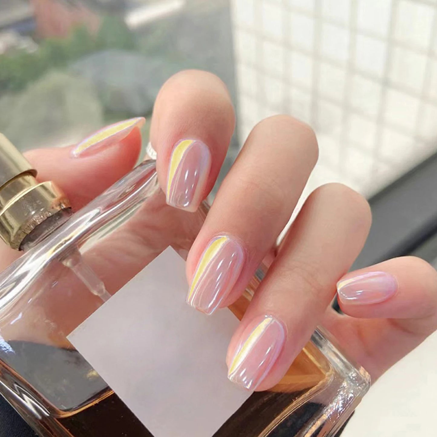 24pcs Mid Length Removable Wear Full Cover Nails