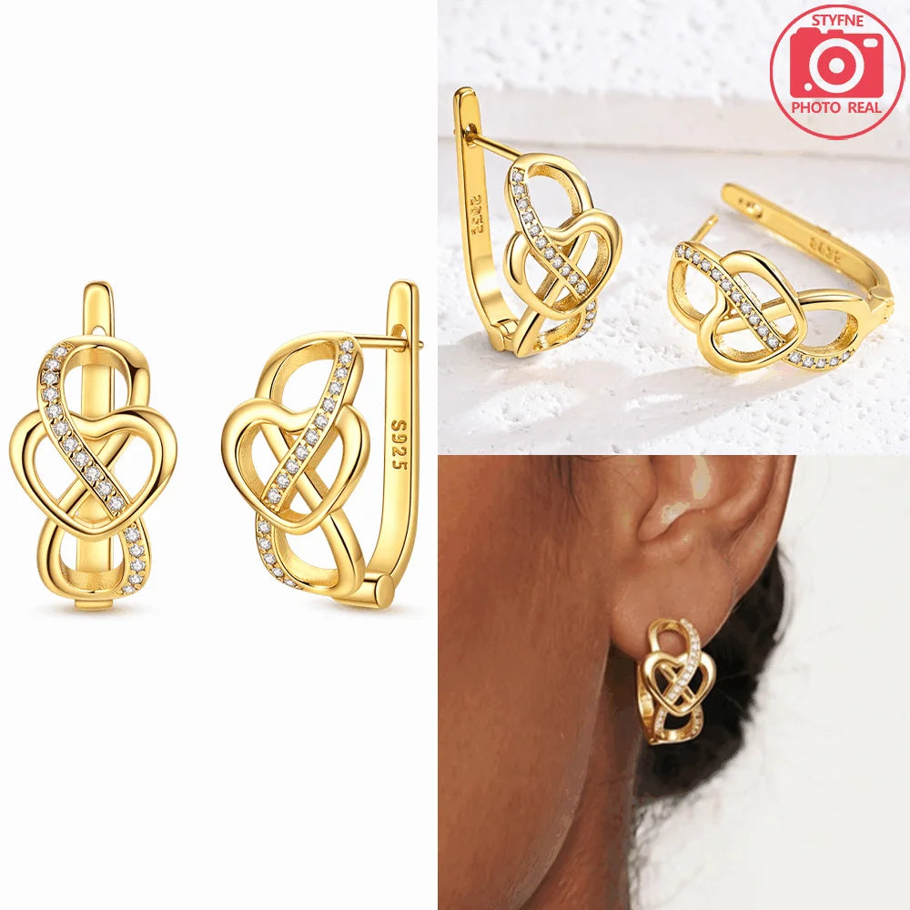 925 Sterling Silver Dancing Bee Hoop Earrings – Cute Enamel Zircon Jewelry