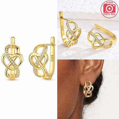 925 Sterling Silver Dancing Bee Hoop Earrings – Cute Enamel Zircon Jewelry