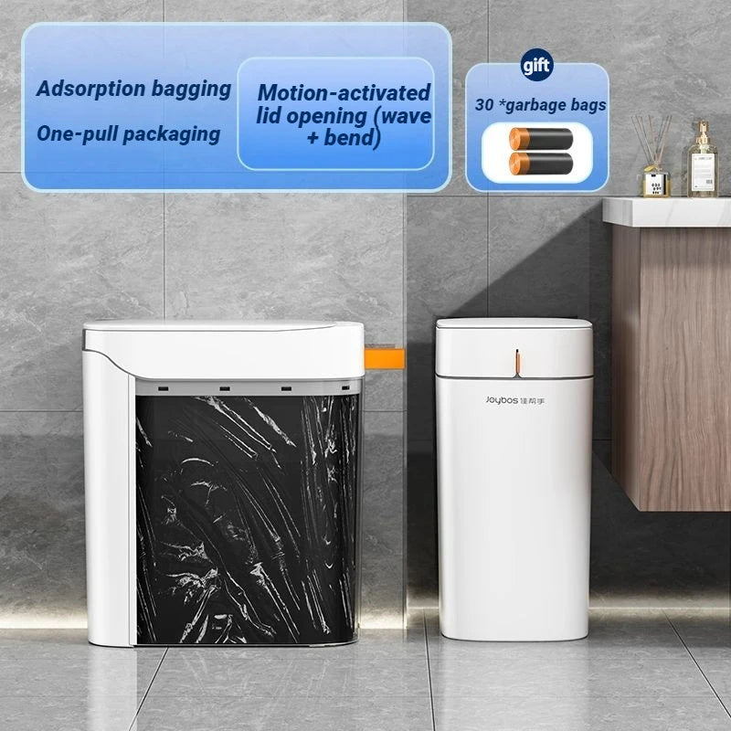 JOYBOS Automatic Adsorption Bag Trash Can With Lid Smart Sensor