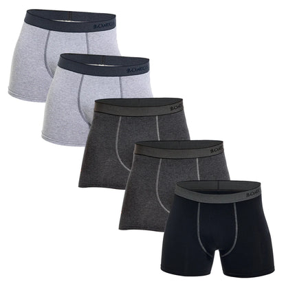 BONITOS Men's Cotton Printed Boxer Shorts Set (5 - Pair)