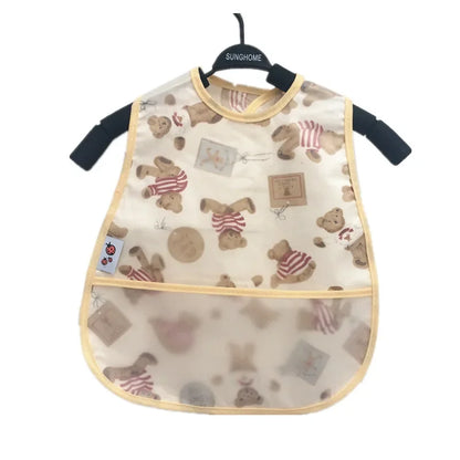 Cartoon Pattern Waterproof Feeding Bibs