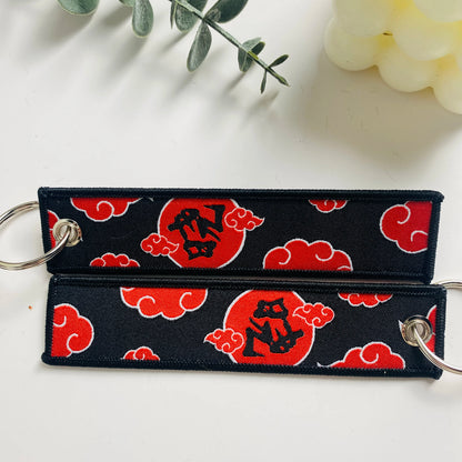 Anime Character Embroidered Key Tag