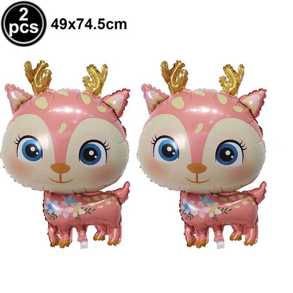 Standing Christmas Foil Balloons, Giant Christmas Tree Santa Snowman Reindeer Rocking Horse Balloons