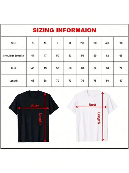 Men’s Classic Short-Sleeve 100% Cotton Graphic T-Shirt