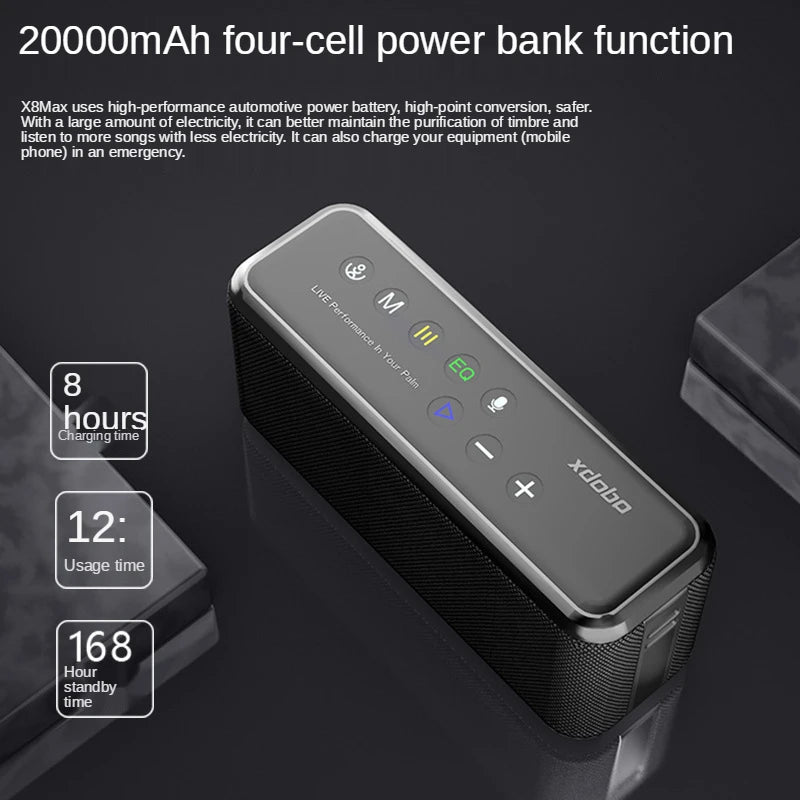 XDOBO X8 Max 100W Portable Wireless Bluetooth Speaker & Power Bank