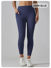 High Waist Casual Exercise Pants with Pocket