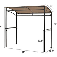 7ft Grill Canopy with Serving Shelf and Storage Hooks