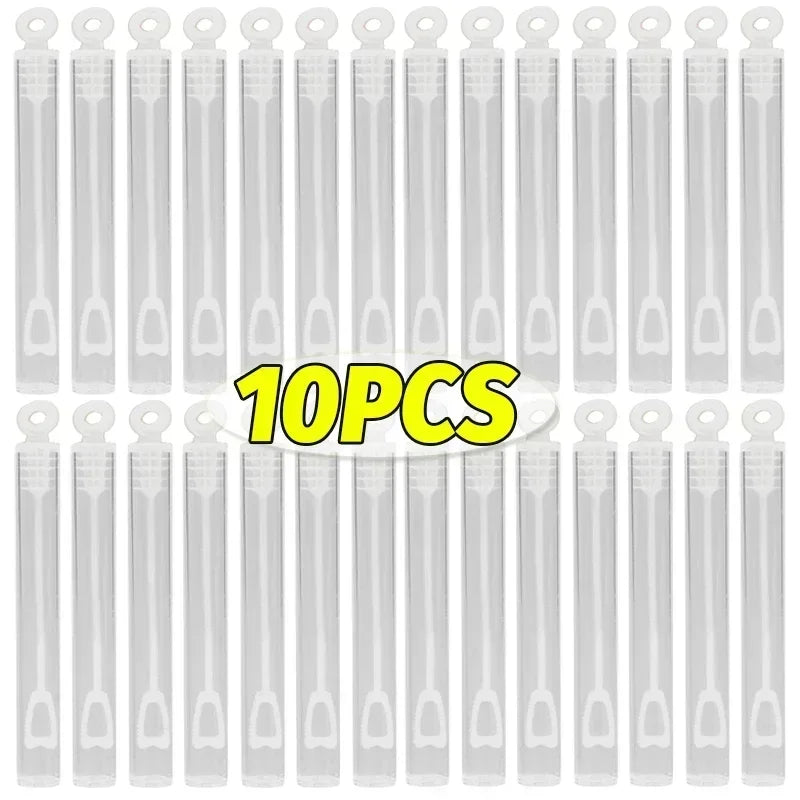 48/10pcs Colorful Empty Bubble Bottle &  Liquid Wand