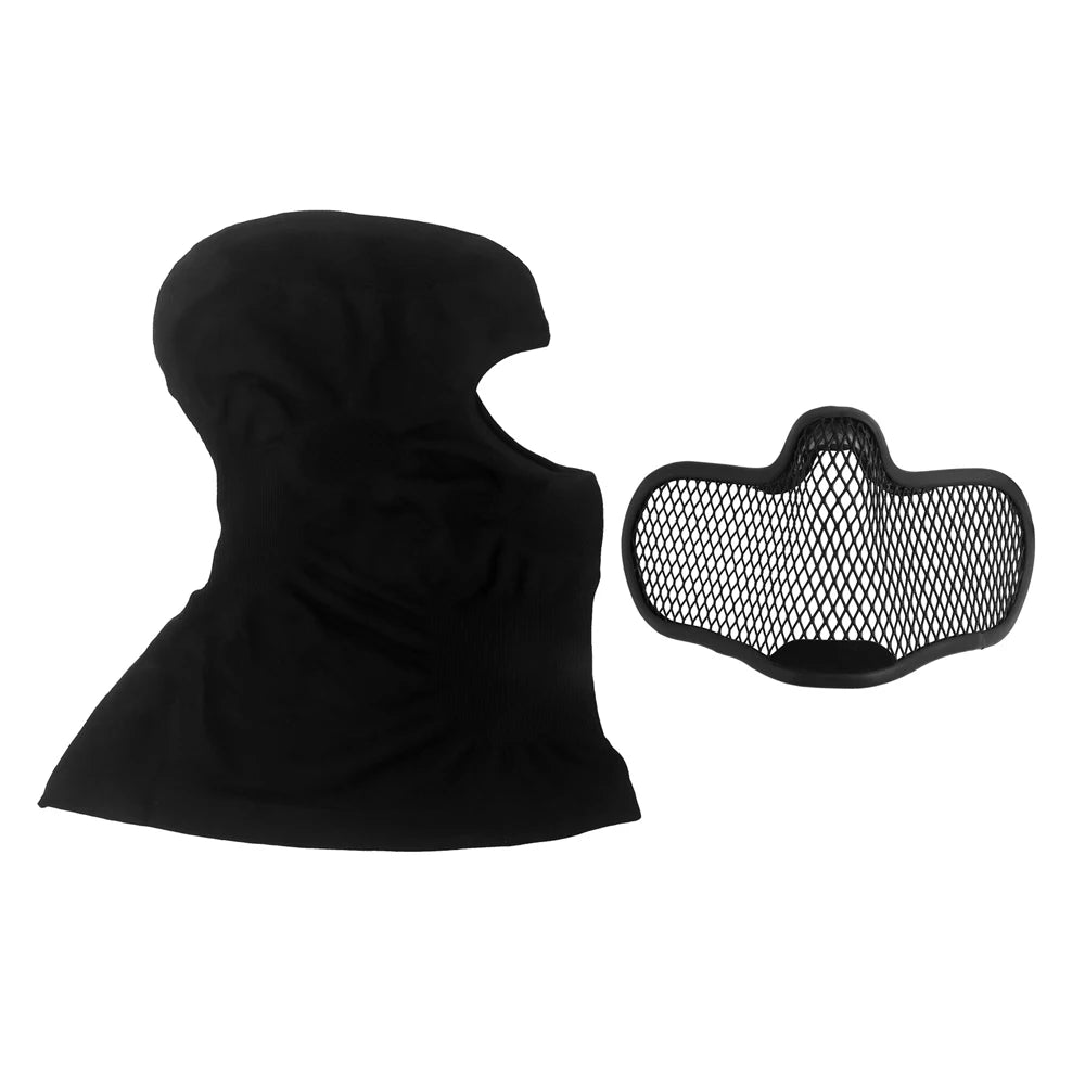 Tactical Venom Balaclava V1 – Full-Face Breathable Mask with Steel Mesh Protection