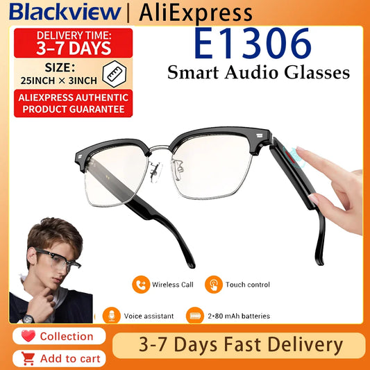 IOWODO E1306 Bluetooth AI Smart Sunglasses