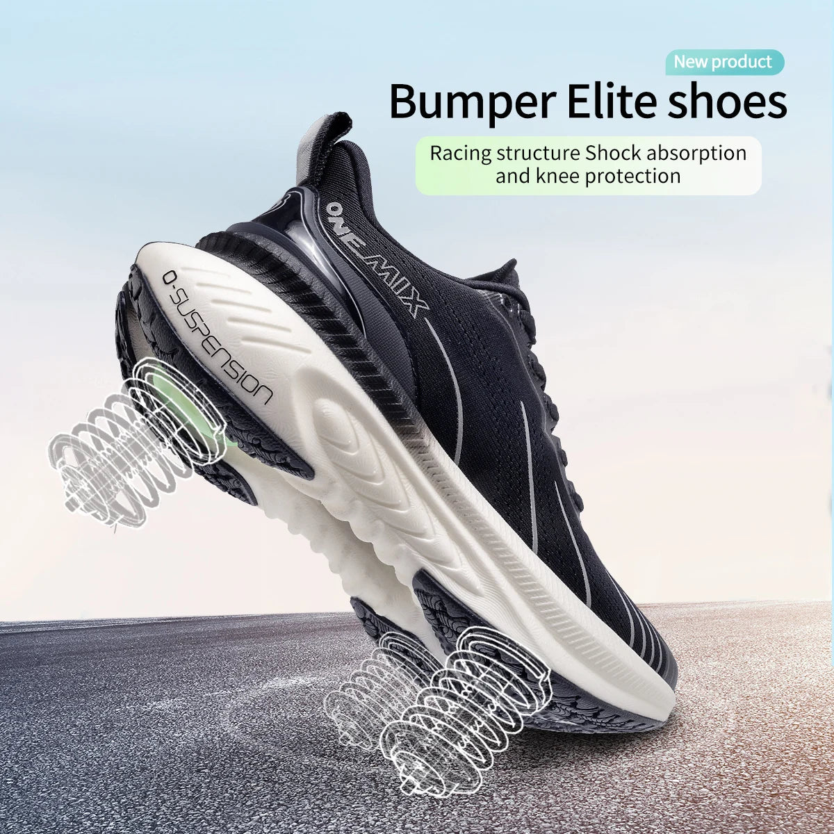 ONEMIX Men's Bumper Elite 3.0 Carbon Plate Marathon Running Shoes