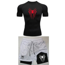 Compression Spider Printed Quick Dry Sportwear Set