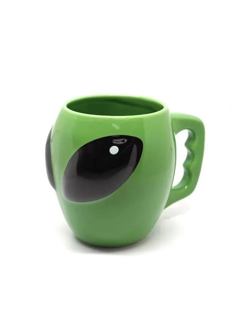 Green Alien Ceramics Coffee Mug