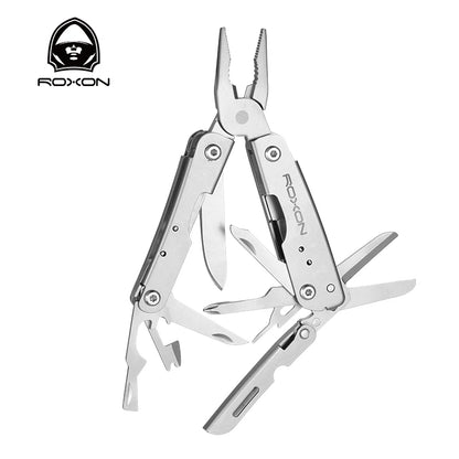 ROXON M2 14 in 1 Mini Small Lightweight Multitool with Folding Scissors