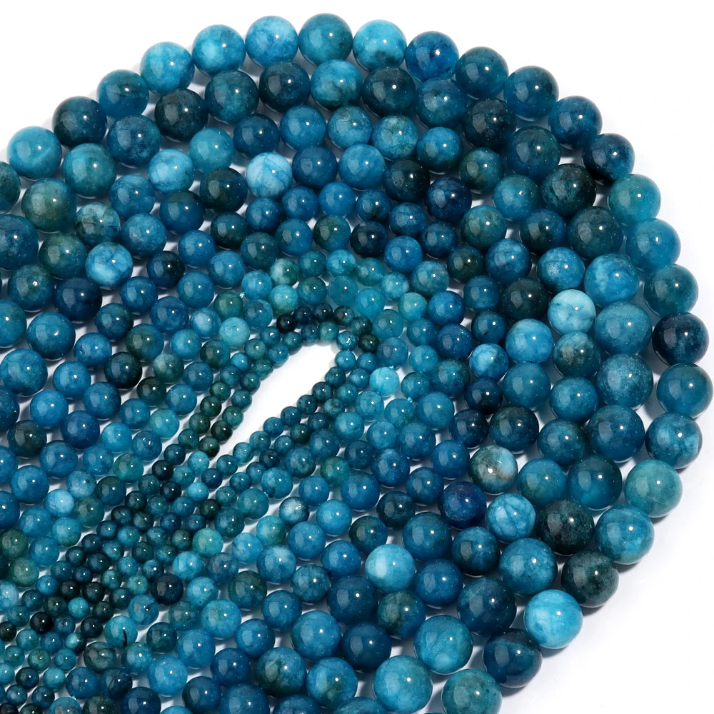 Natural Stone Jade Loose Spacer Beads for DIY Jewelry