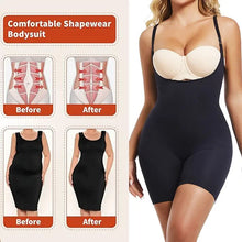 GUUDIA Open Bust Bodysuit Stretchy Spandex Tummy Control Full Back Shapewear Adjustable