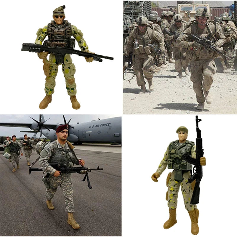 6Pcs SWAT Team Movable Action Figures
