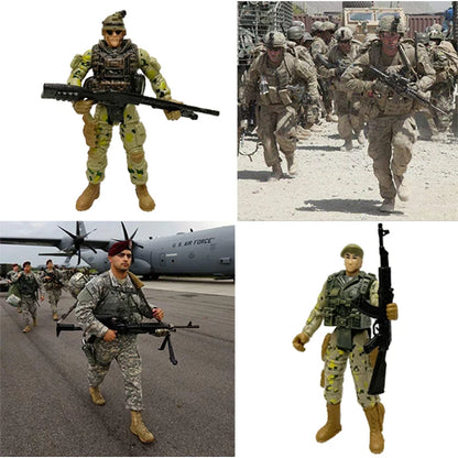 6Pcs SWAT Team Movable Action Figures