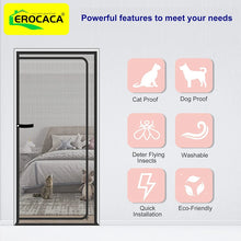 EROCACA Heavy Duty Door Screen with Bilateral Zipper