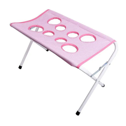Foldable Portable Pet Grooming Table & Bath Station with Non-Slip Mesh
