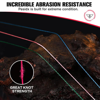 Xbraid Upgrade X8 Multicolor 8-Strand Braided Fishing Line