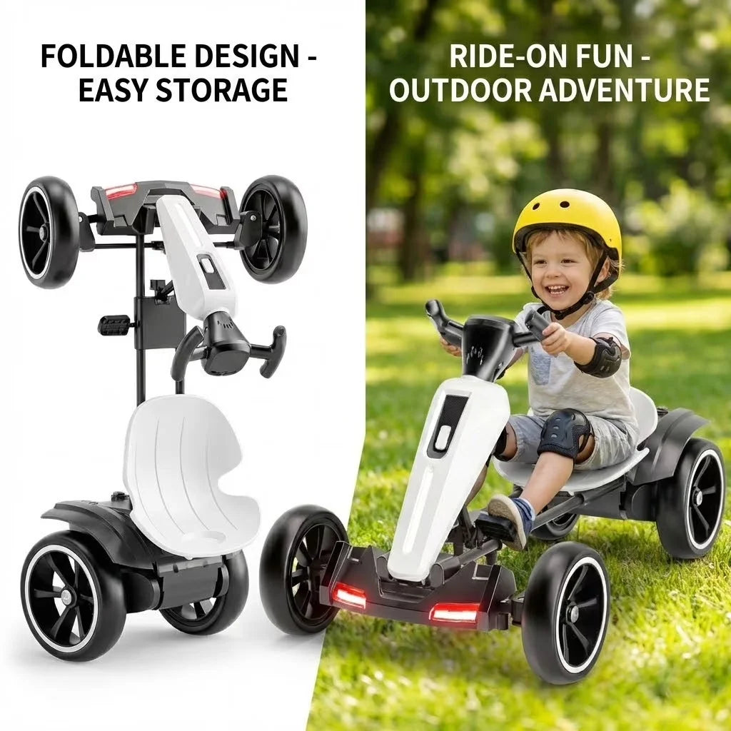 12V Electric Kids Pedal Go Kart with Adjustable Seat