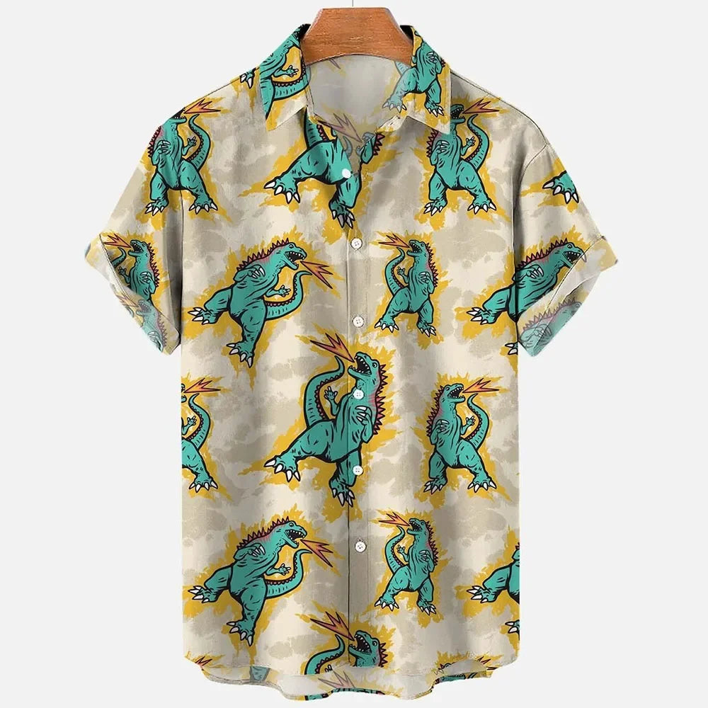 3D Print Quick-dry Hawaiian Vacation Beach Shirt