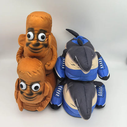 Italian Brainrot Tung Tung Plush Slippers