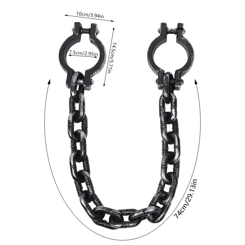 Halloween Plastic Link Chains Horror Prop Decoration